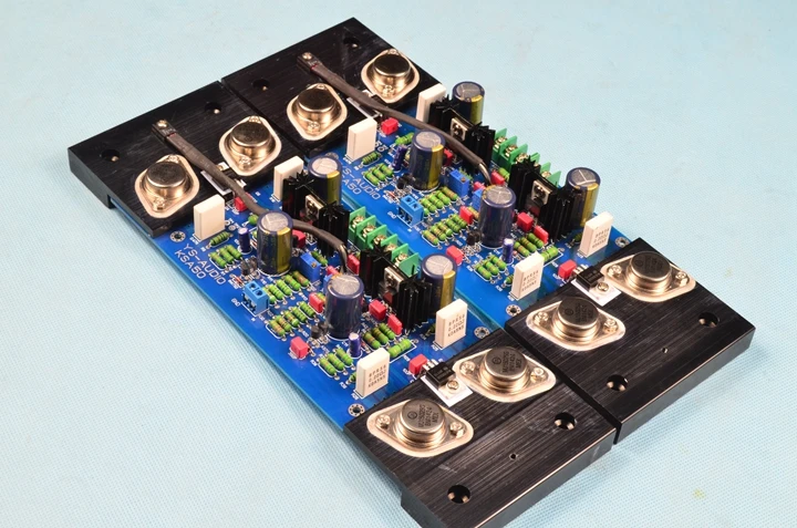 

Refer to the Krell circuit AM-90 DIY HiFi fever-level amplifier board MJ15024 MJ15025 AB class 200W + 200W amplifier board