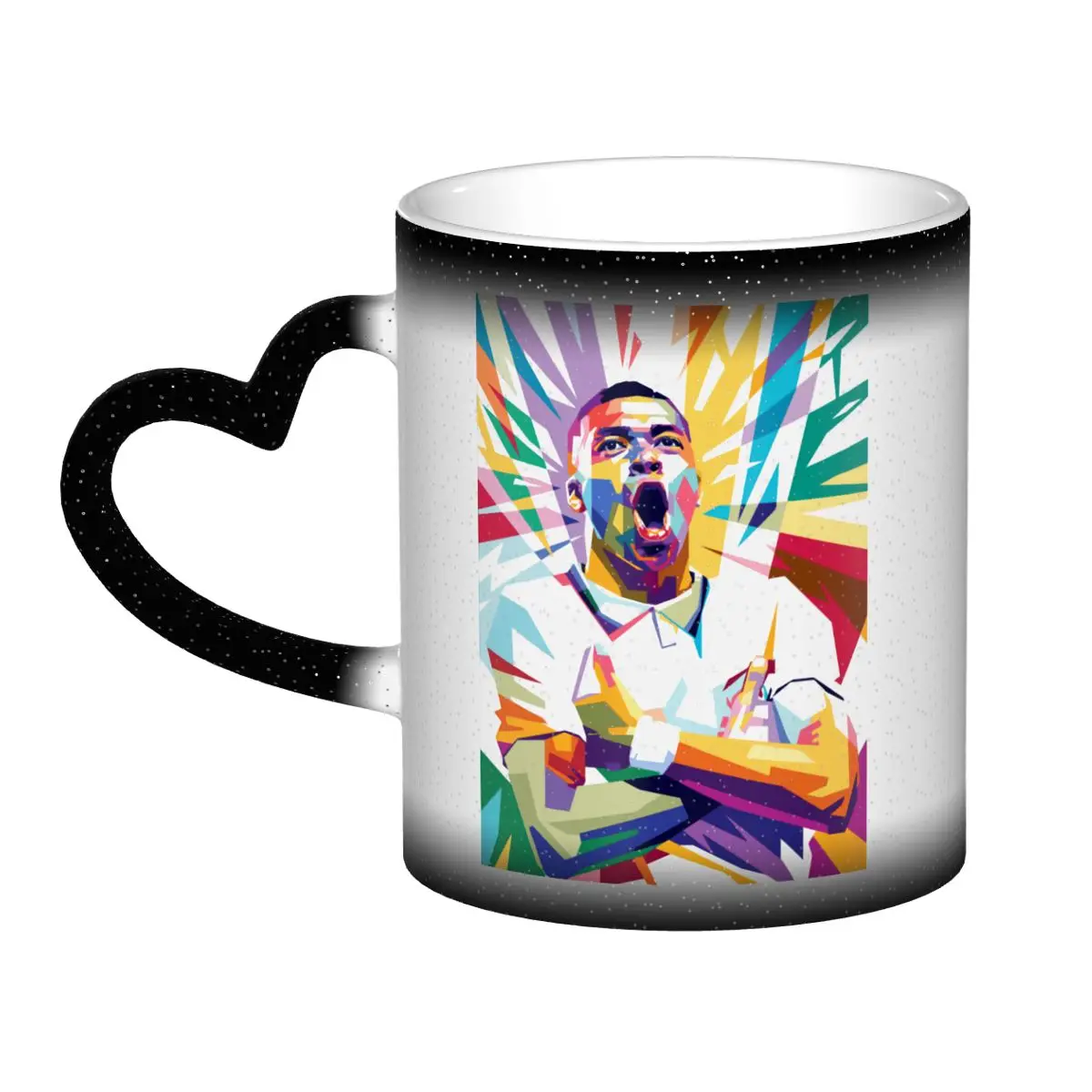 

Color Changing Mug in the Sky France Football Team Kylianer And Mbappﾩ And Mbappe Ceramic Heat-sensitive Cup Sarcastic Tea cups