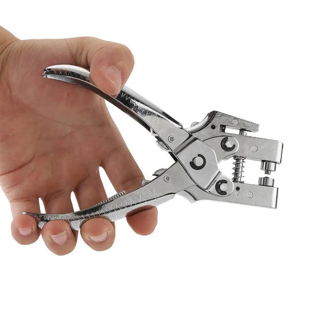 

Hole Pliers Eyelets Hole Punch Leather Belt Hole Punch Pliers Revolver Setter Tool Bracelet Leathercraft 2in1 Punching Pliers