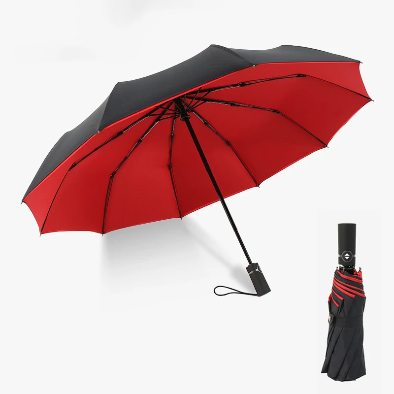 

Women Windproof Parasol UV Shade Paraguas Double Automatic Folding Umbrella Men Ten Bone Car Large Business Sunny Rain Umbrellas