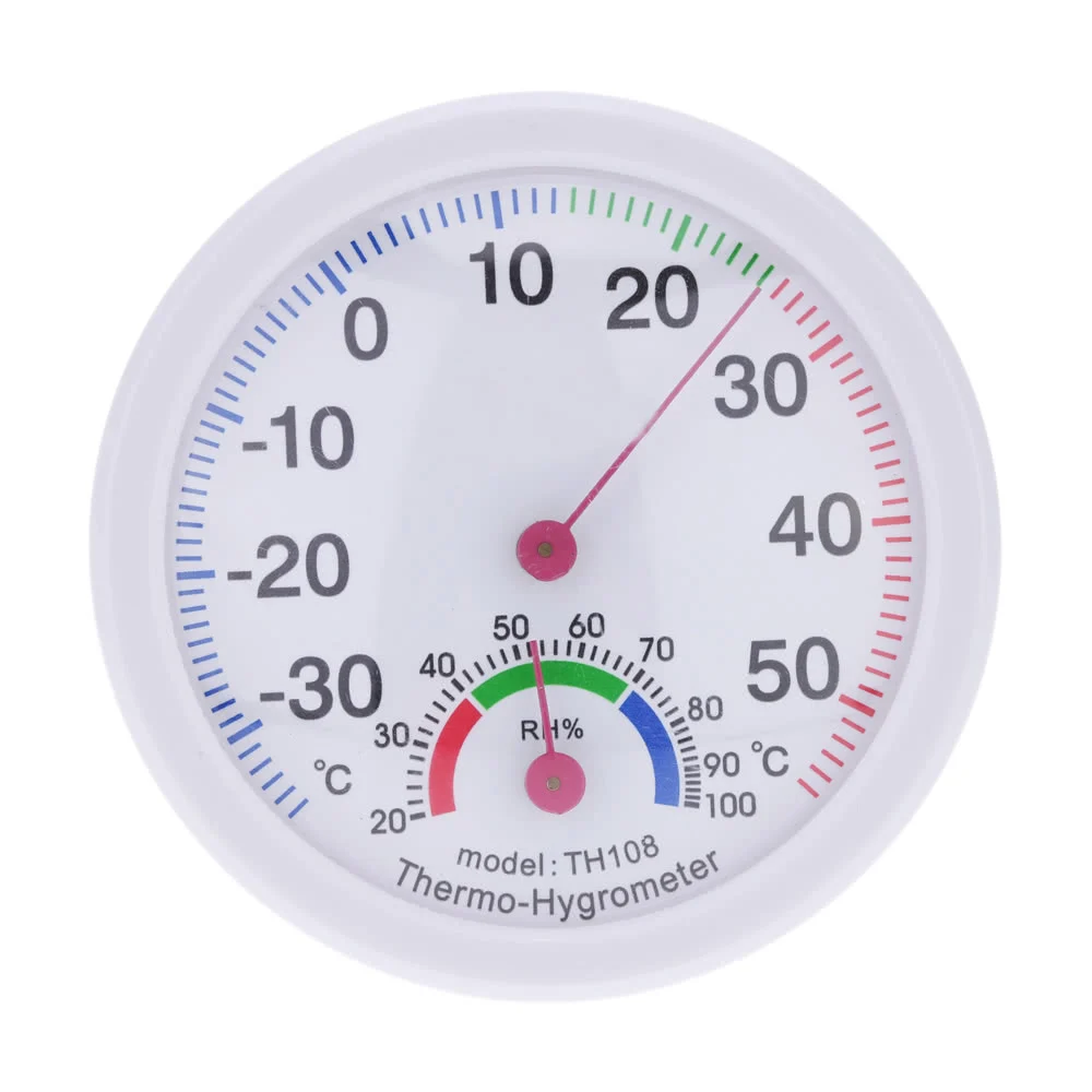 

-35~55°C Mini Indoor Analog Temperature Humidity Meter Thermometer Hygrometer