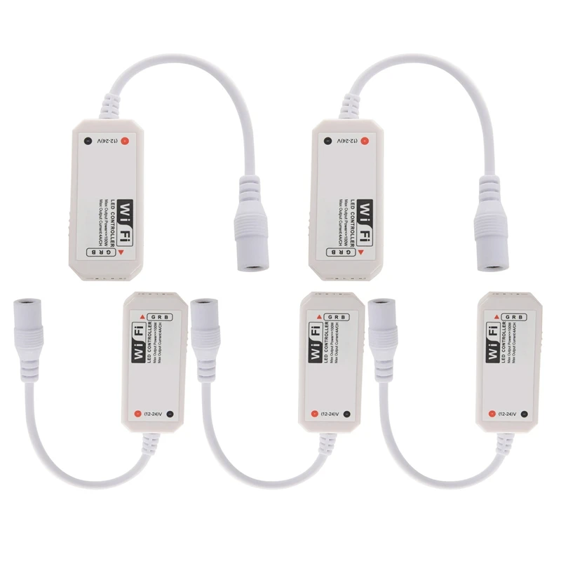 

5X LED WiFi Remote Controller Works with Alexa/Google Home Voice Control for 5050/3528 RGB LED Strip Lights Change