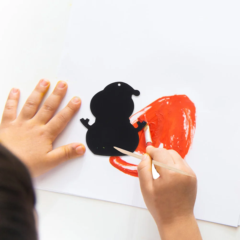 

DIY Crafts Festival Scratch Cards Graffiti Paper Wooden Stick Decorative Child Toys