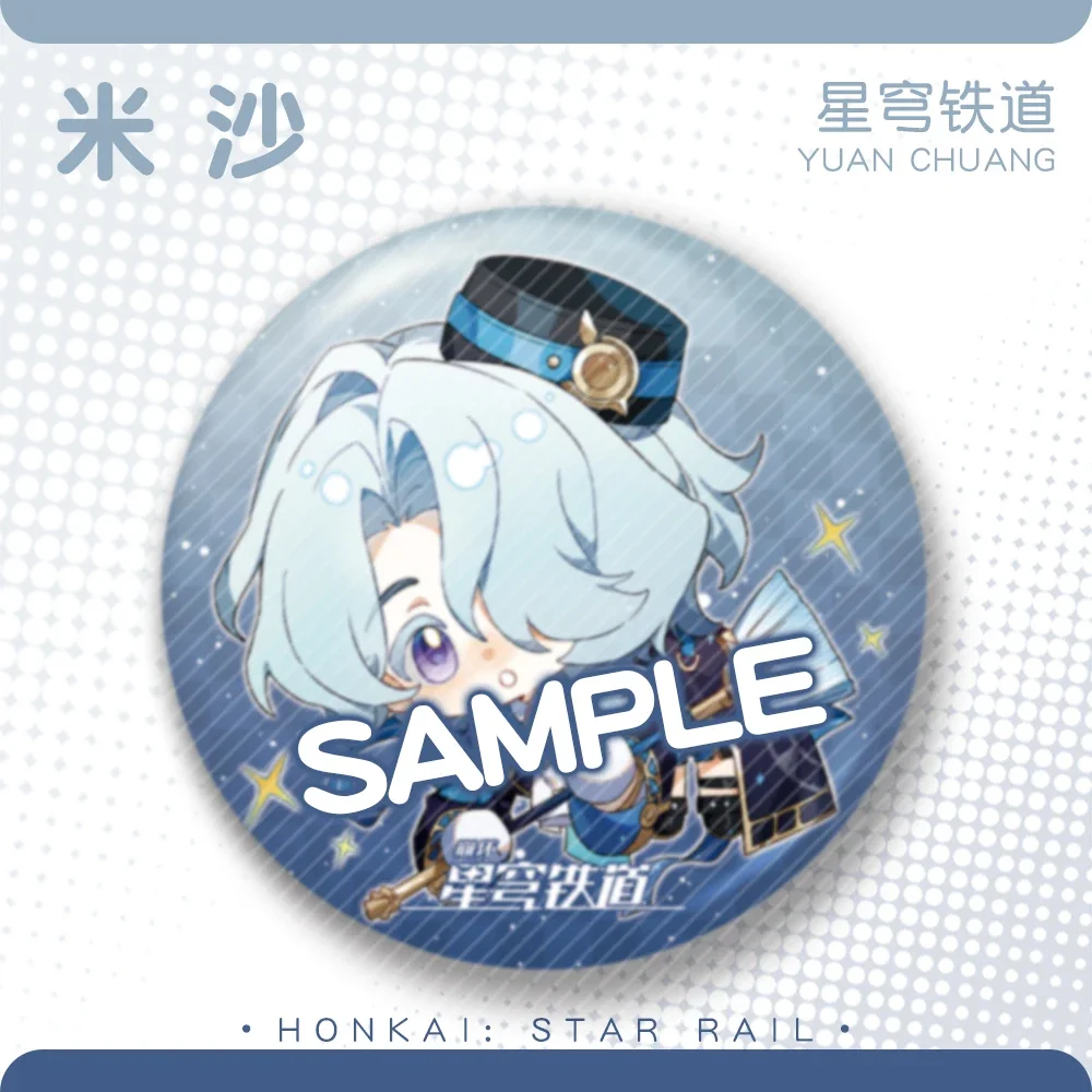 2024 Аниме игра Honkai: Star Rail Laser Baji Badge Robin Sunday Aventurine Mikhail Firefly Acheron Sparkle брошь на