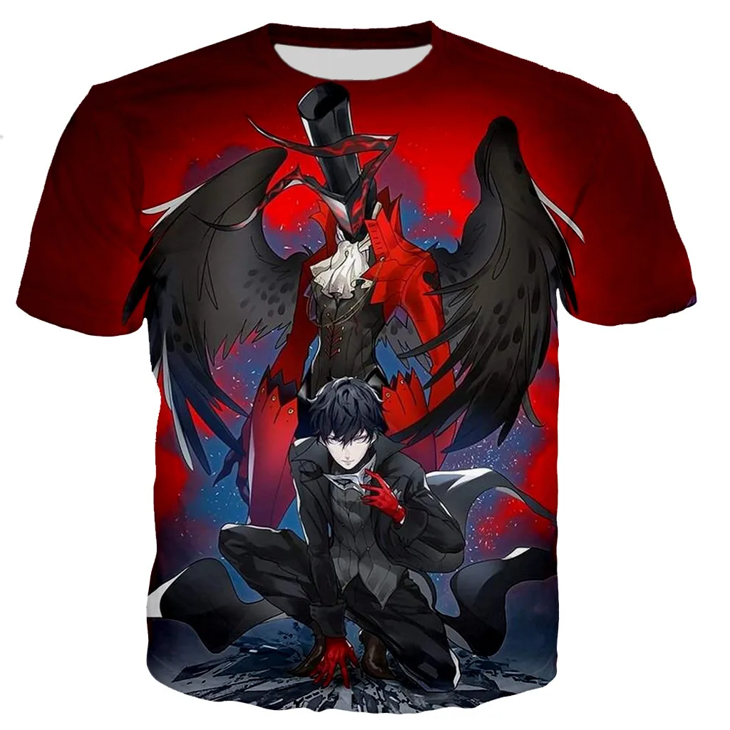 

2023 Summer Hot Sale Game Persona 5 Printed 3D T-shirt Man/Woman Fashion Casual Harajuku Style T Shirts Unisex Streetwear Tops