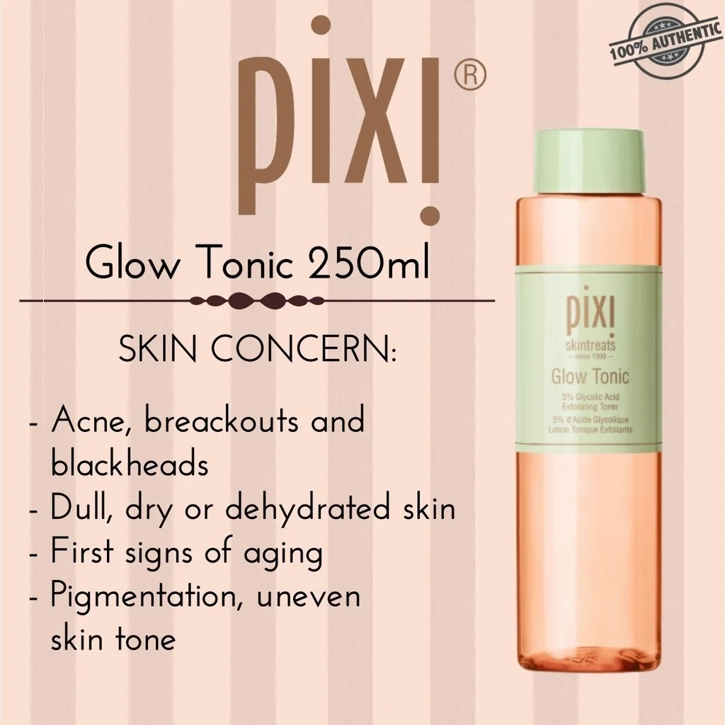 

Pixi 5% Glycolic Acid Glow Tonic Moisturizing And Hydrating Oil Control Anti-acne Essence Toners Face Brighten Skin Care 250ml