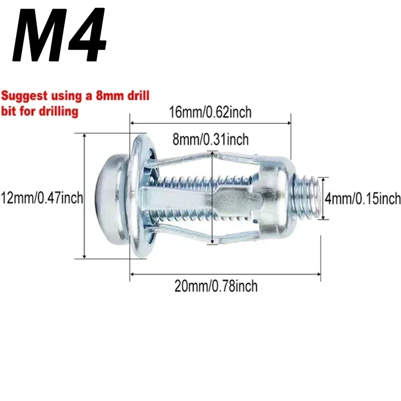 

Расширительные винты из железа серебристого цвета