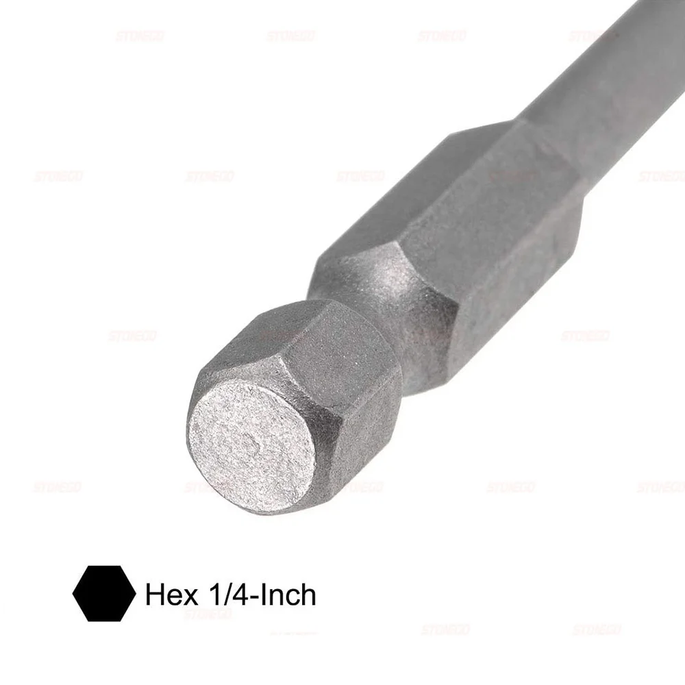 Фото Бита STONEGO шестигранная, 1/4 дюйма, 65 мм/100 мм №5