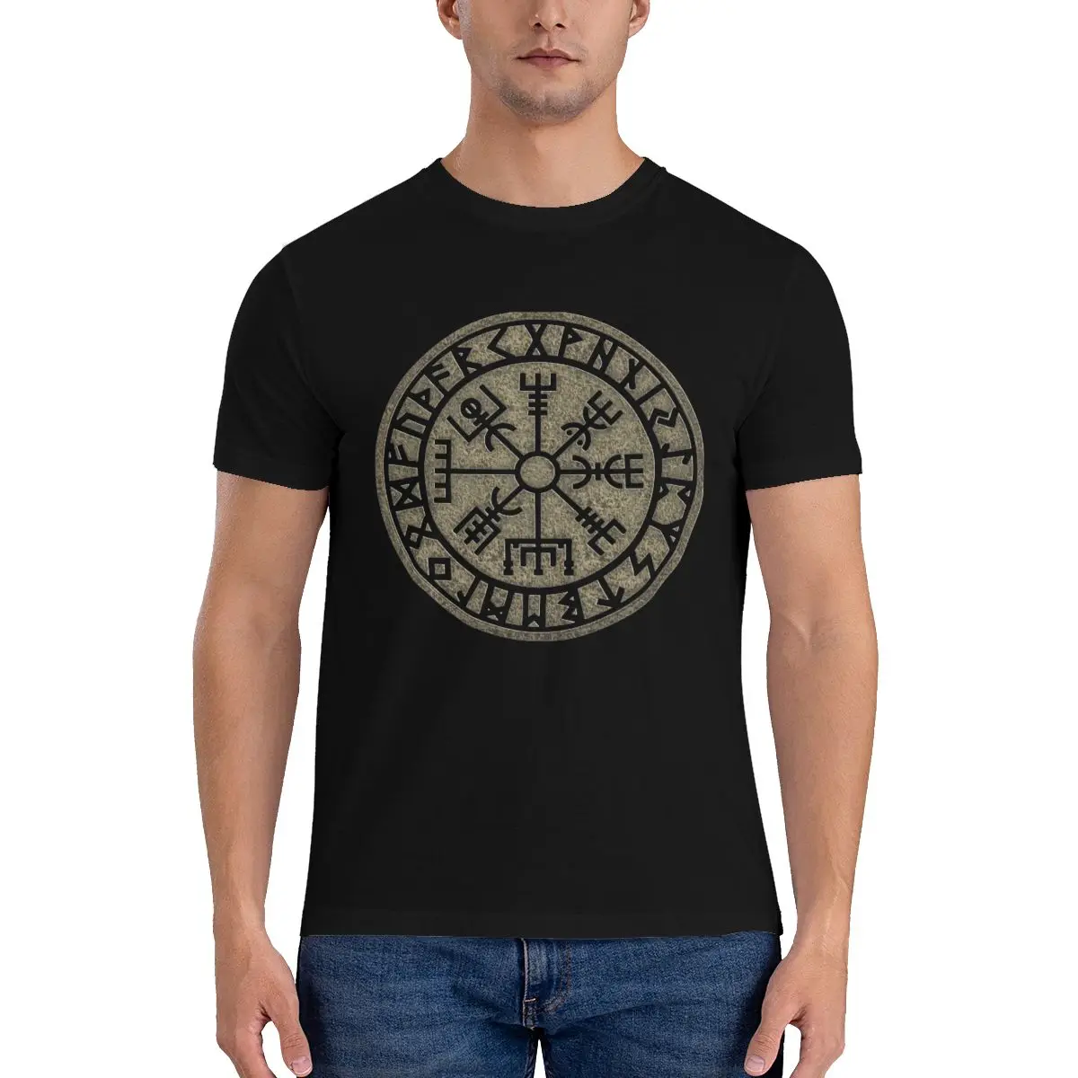 

Мужские футболки Vegvisir Viking Compass Norse Symbol Awesome футболки valhalla с защитой от Скандинавских викингов парные футболки из 100% хлопка