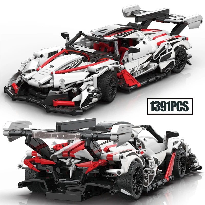 

NEW Technical Ideas Super Racing Car Building Blocks City Expert Speed Famous Vehicle MOC Bricks Birthday Toys Boys Kids Gifts