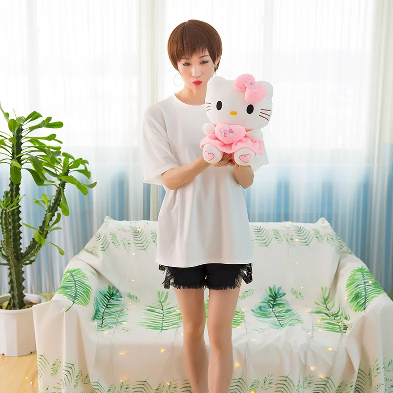 Классическая плюшевая игрушка Kt Cat Кукла Katie Heart Hugging Angel Ткань Сердце девушки