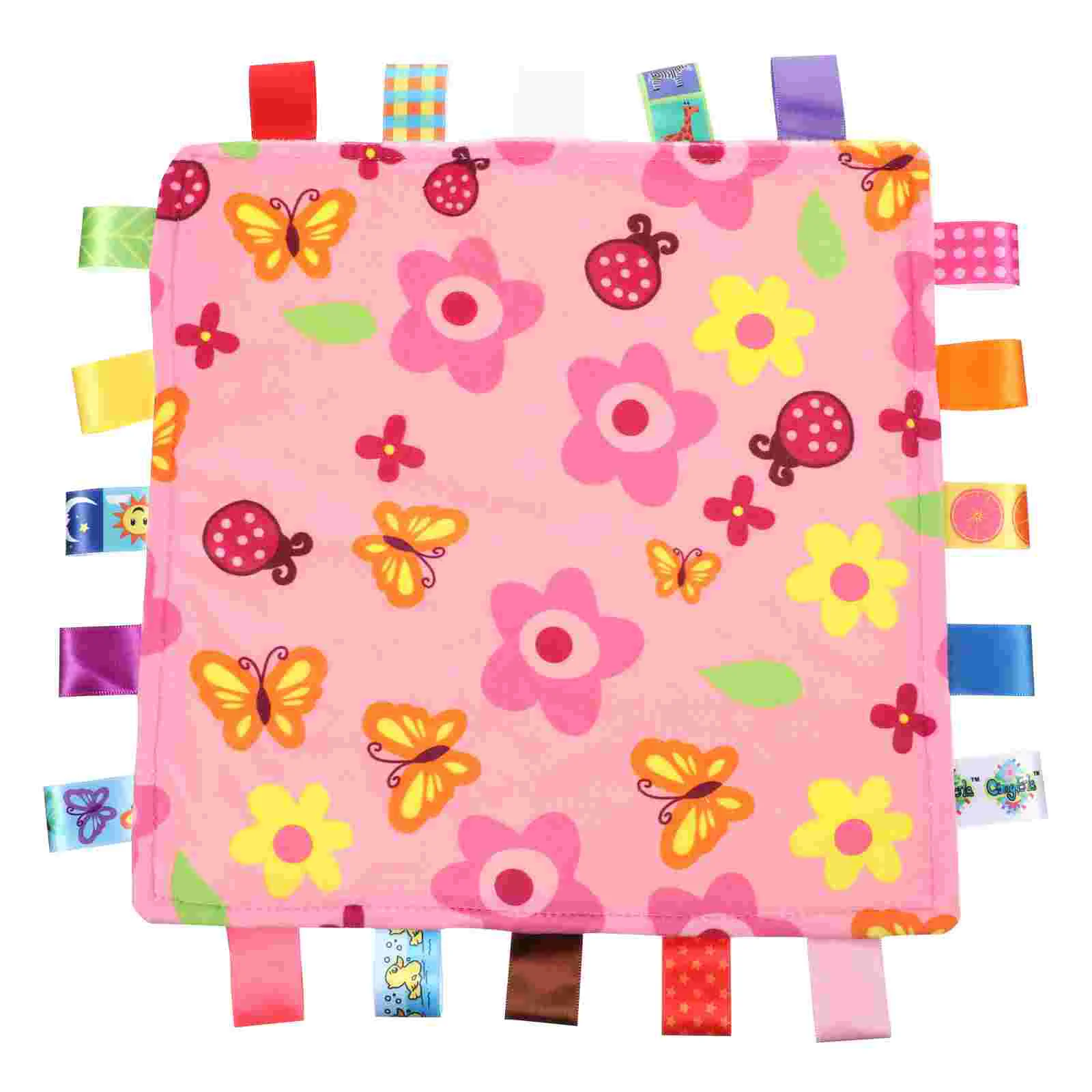 

Soothing Towel Security Tag Blanket Plush Taggy Stuffed Toys Can Be Imported Baby Tags Soft