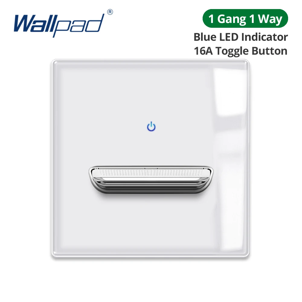 Wallpad Белая стеклянная настенная панель со светодиодом