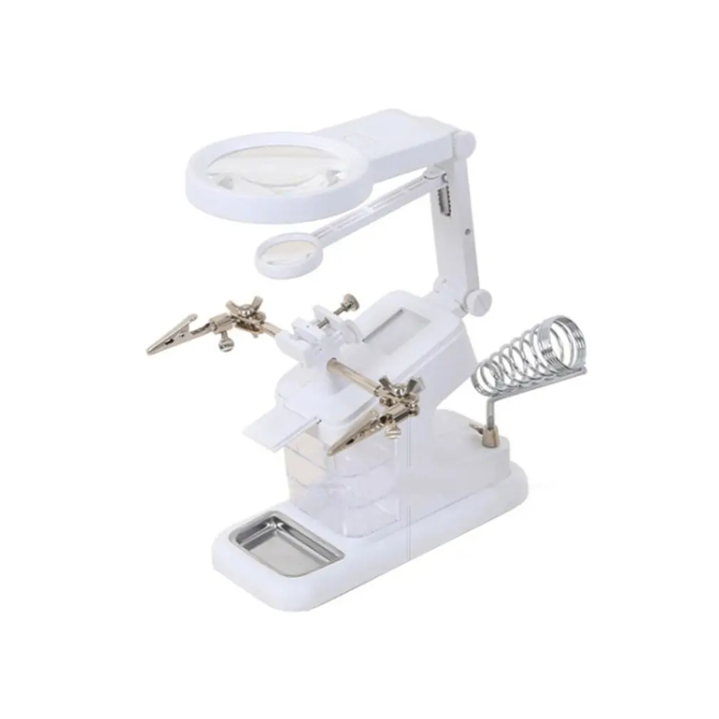 

Настольная увеличительная линза, Вспомогательный зажим, увеличительное устройство, многофункциональная электрическая железная подставка...