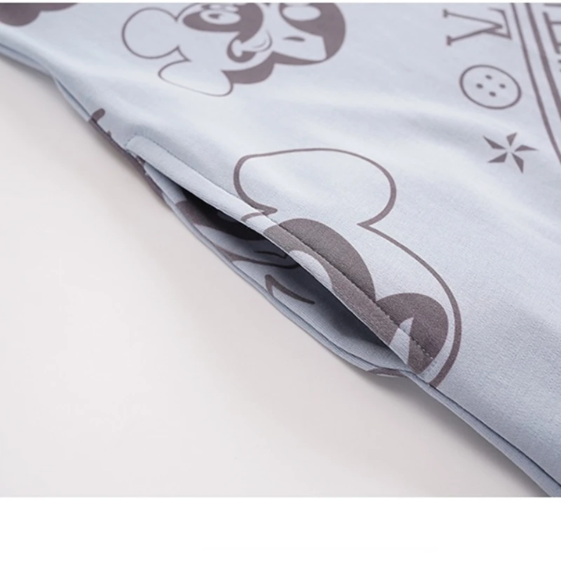 Disney 3XL Large Size Print Mickey Mouse Nightgowns Women Sleepshirt Cotton Night Dress Female Nightshirt  Women's Nightdress