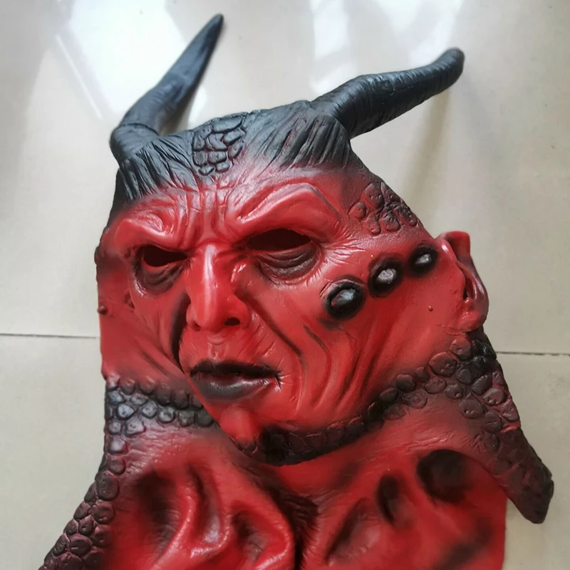 Belial маска демона айкари с рогами дьявол латексный костюм для косплея реквизит