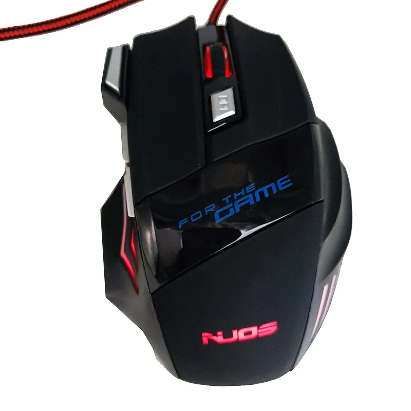 Colorful LED automatically Optical 6D Button USB Wired Game Mouse professional desktop mouse g6