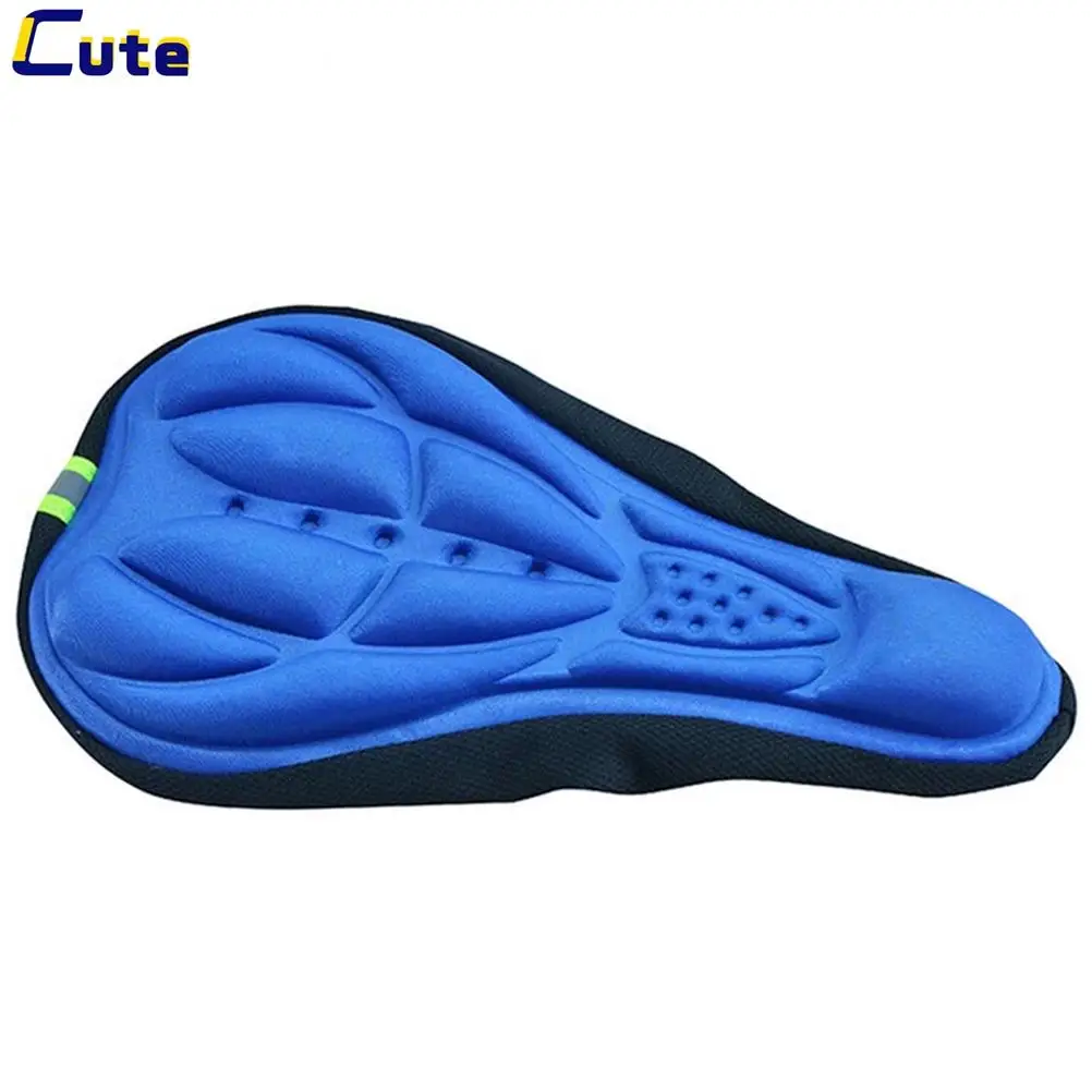 3D Silicone Cycling Bike Bicycle Nylon Gel Pad Saddle Seat M