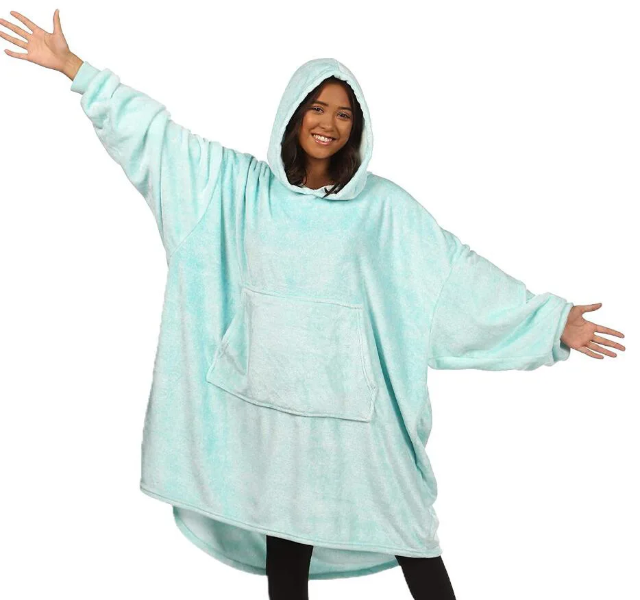 

Blanket with Sleeves Women Oversized Winter Hoodie Fleece Warm Hoodies Sweatshirts Giant TV Blanket Women Hoody Robe Couple Men