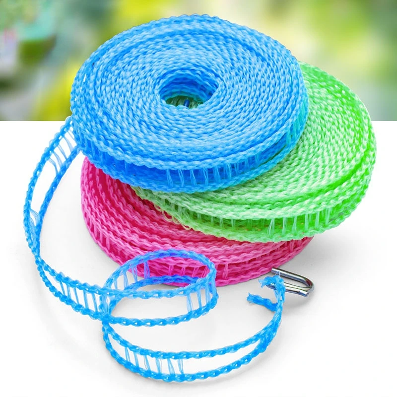 

3/5/8/10M Portable Clothesline Anti-skid Windproof Outdoor Travel Hanging Clothes Line Laundry Drying Clothes Horse Rope laundry