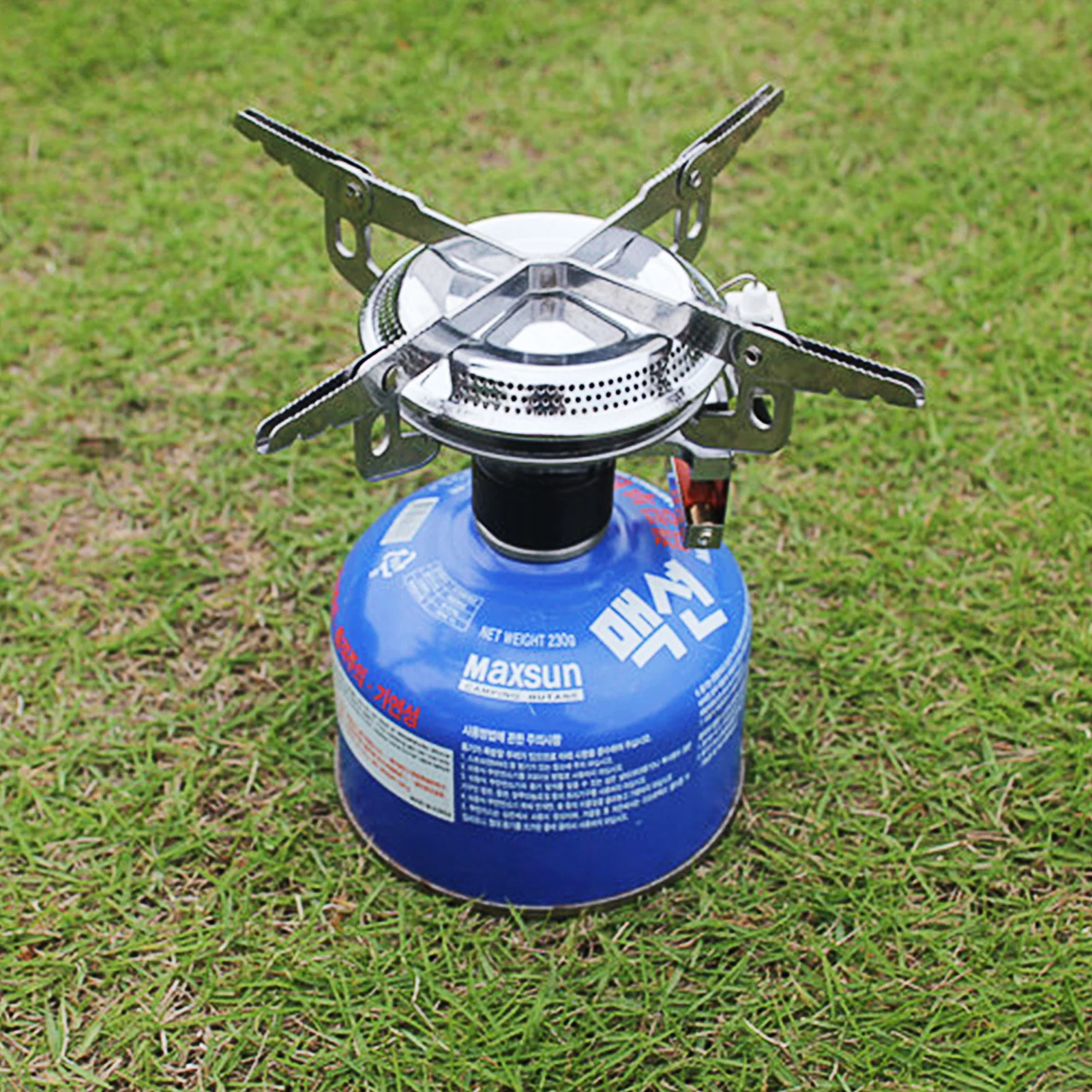 

Camping Burner Strong Load-bearing Ability Camp Stoves For Camping With Control Valve Handle Backpacking Essentials