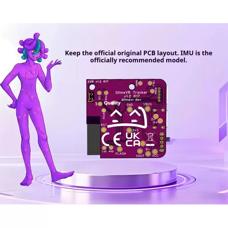 Фото SlimeVR FBT Tracker LSM6DSV LSM6DSR Беспроводное устройство для отслеживания движения с использованием IMU для полного отслеживания тела для VRChat, Quest, Pico VR, VTubing. №3