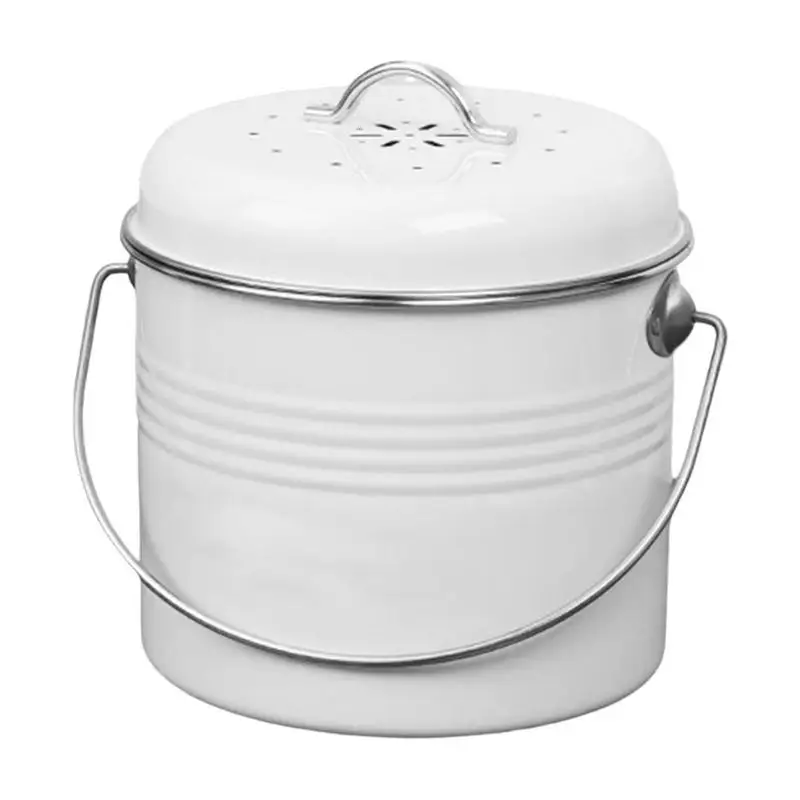 

Compost Bin With Lid Countertop Compost Bin With Lid Rust Proof Composter Indoor Non-Smell Filters Compost Container Compost