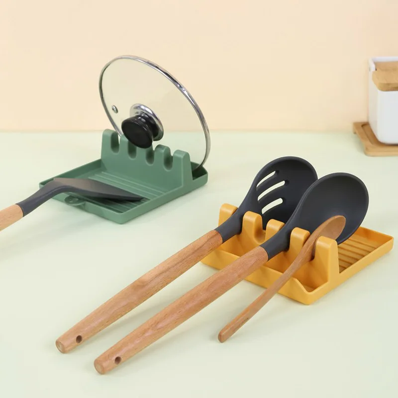 

Plastic Spoon Rest Kitchen Organizer for Fork Spatula Rack Spoon Holder Stand Tableware Storage Rack for Spoon Pot Lid Holder