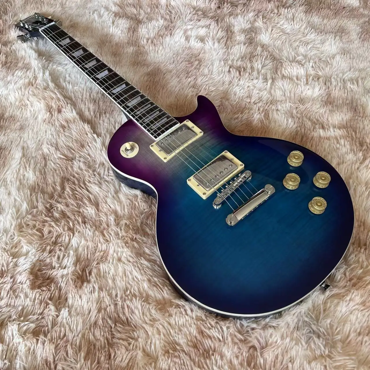 

Стандартная электрическая гитара, корпус из красного дерева, гитара с принтом тигра и пламени, ra, фингерборд из палисандра