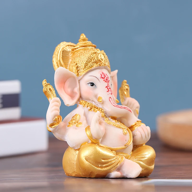 

Статуэтка слона Бога настольная индуическая Смола удачи и богатства искусство