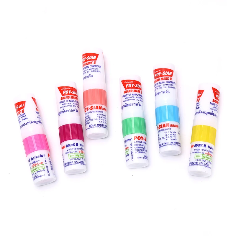 1 шт. тайский мятный цилиндр назальный ингалятор освежитель мозга анти-пухосный