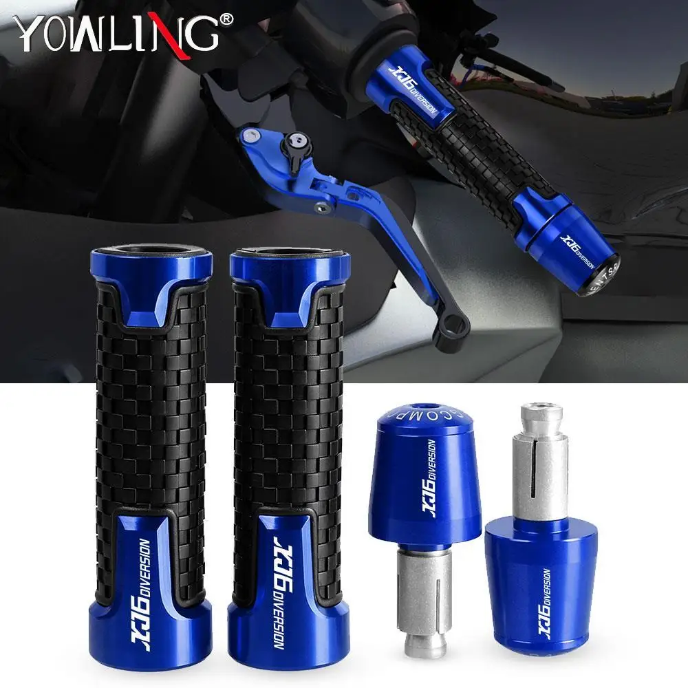 

7/8" Handlebar Rubber Gel Hand Grips Brake Hands FOR YAMAHA XJ6DIVERSION XJ6 DIVERSION 2009-2018 2017 2016 Handle bar Grip Ends