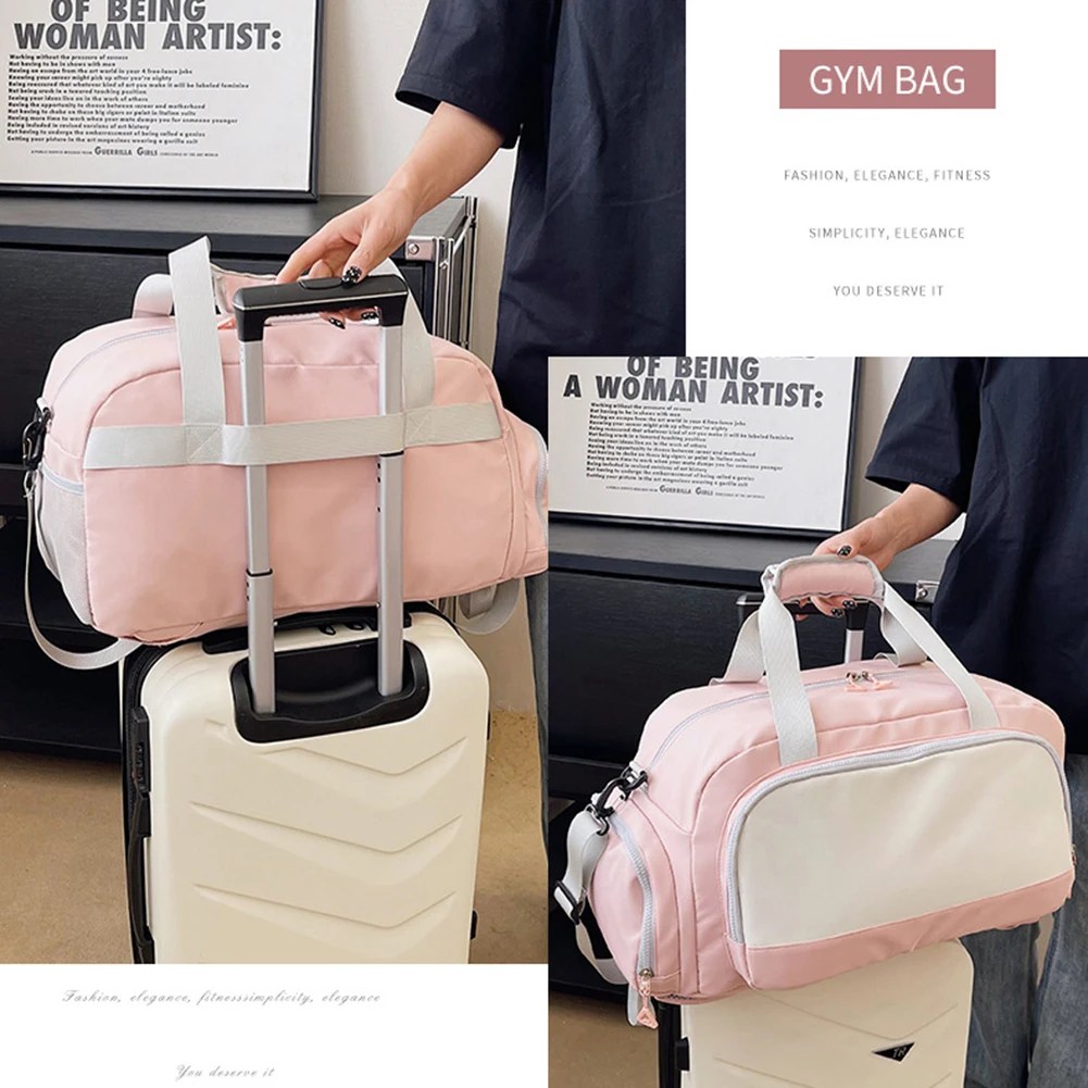 Zipper Wet And Dry Separation Fitness Backpack Lightweight Hiking Short Trip Pack For Outdoor Sports