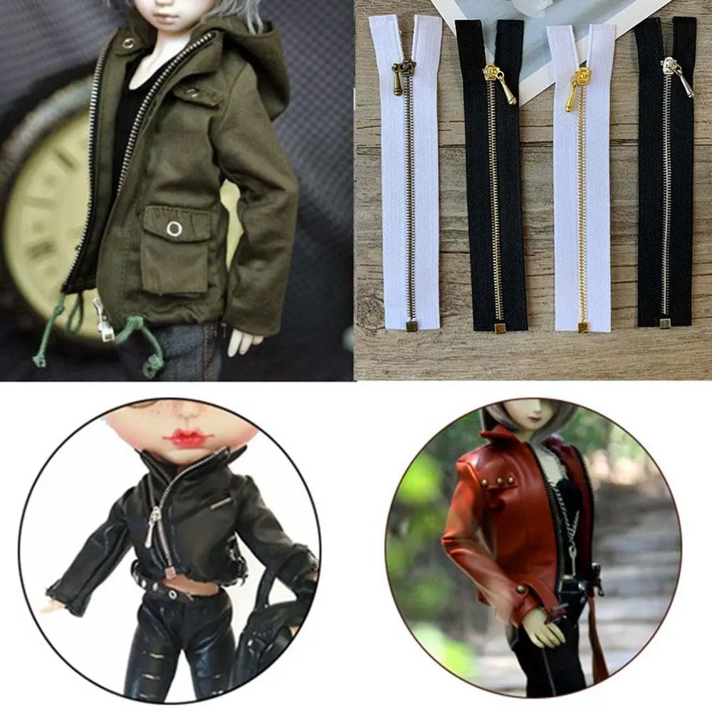 

New 8 Styles High Quality 10*2cm Garment Applique Handmade Sewing Scrapbooking Doll Clothing Zippers Mini Zipper