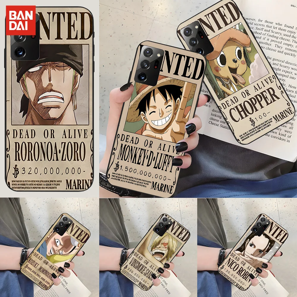 

Bandai Anime One Piece Luffy Phone Case Fundas For Samsung Galaxy 10lite Pro Note 5 8 9 10 20 20ultra J4 Plus J5 2016 Cover