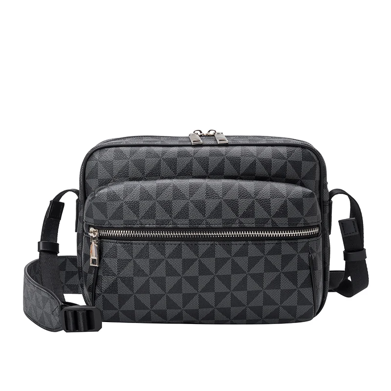

Vintage Leather Messenger Bag Men Crossbody Bag PU Leather Fashion Crossbody Bag Clutch-Bag Male Leather Floral Printing Bags
