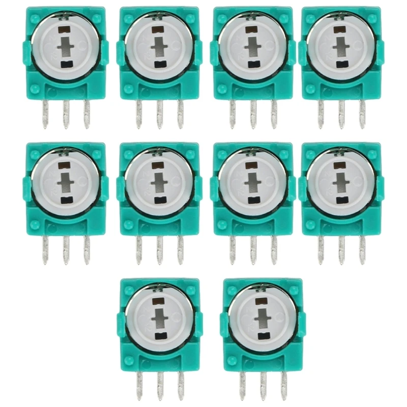 

10xAnalog Switches Micro Button 3Pin Gaskets Replacement Handle Thumbstick Axises Resistors for XB 360 Controller