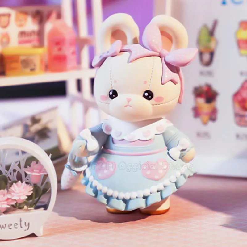 

Mokiya милый кролик, садовая серия, фотоигрушки, загадочная коробка, оригинальная экшн-фигурка, милая кукла, кавайная модель, подарок для девочки