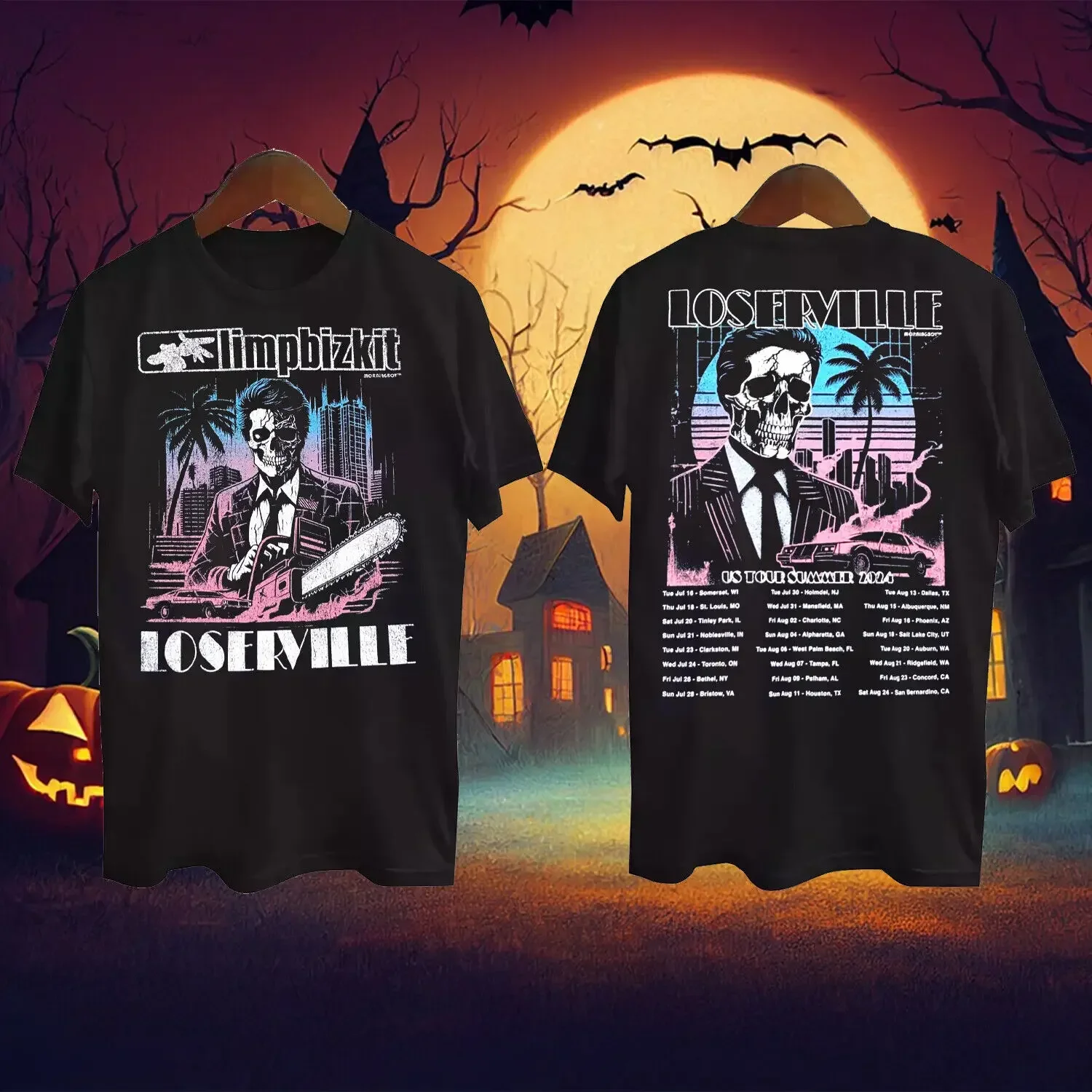 Фото Редкая футболка Limp Bizkit Loserville 2024 Merch Tour, размеры от S до 5XL №1
