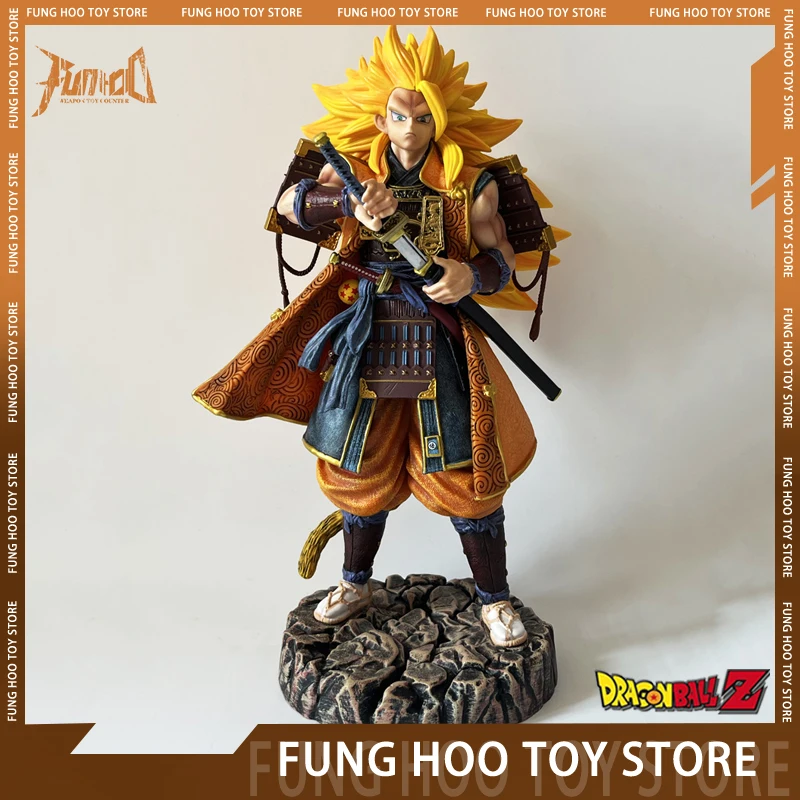 

30cm Dragon Ball Son Goku Samurai Figures Anime Figure Super Saiyan 3 Vegeta Vegeto Frieza Statue Figurine Model Doll Toys Gift