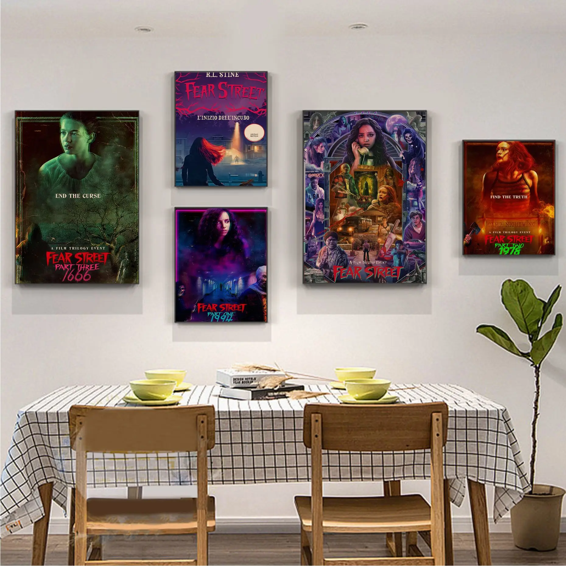 

Fear Street Classic Vintage Posters Vintage Room Bar Cafe Decor Posters Wall Stickers
