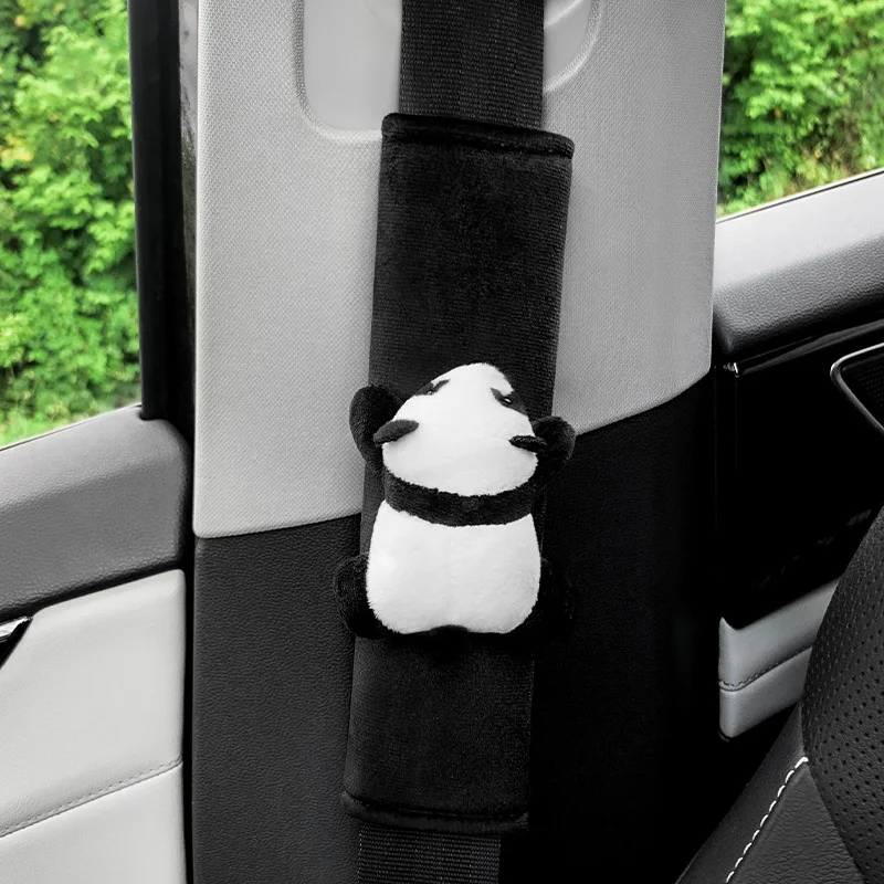 

Плюшевый Ремень Безопасности В Виде Панды, Защита На Плечо, Автомобильный Ремень Безопасности, Аксессуар