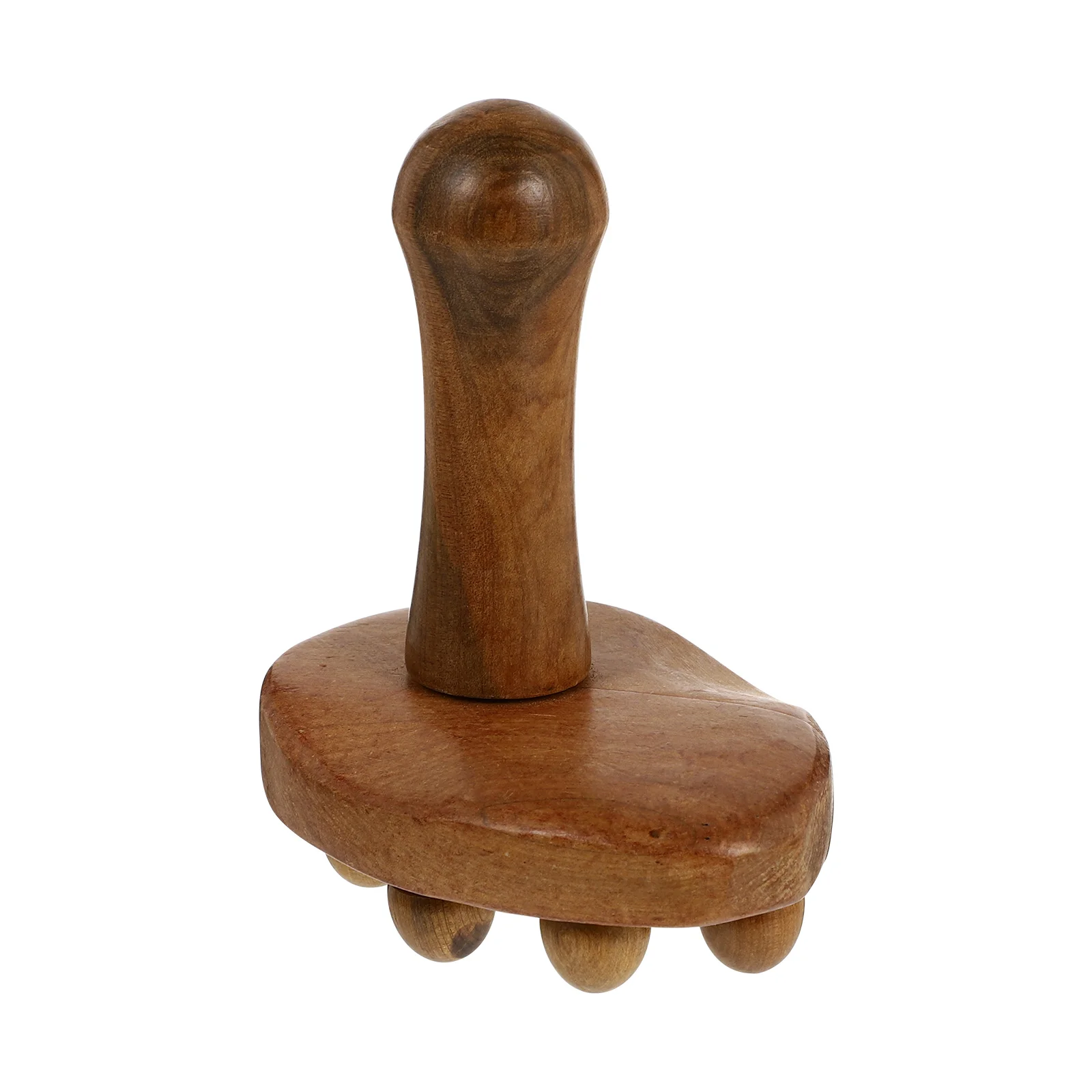 

1Pc Multi-functional Massage Device Foot Shape Massage Device (Light Brown)