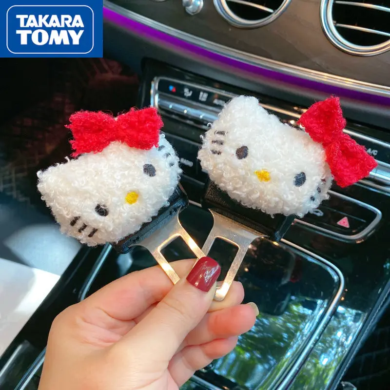 

TAKARA TOMY 2022 Plush Car Safety Belt Buckle Locker Extension Fixer Cartoon Cute Seat Belt Extension Buckle