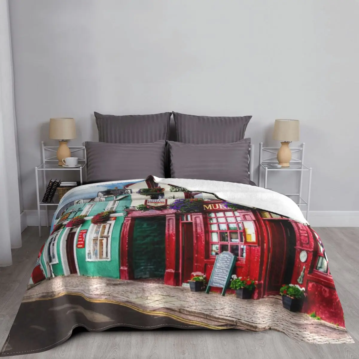 Dingle Town плед одеяло Flannels для пикника теплое