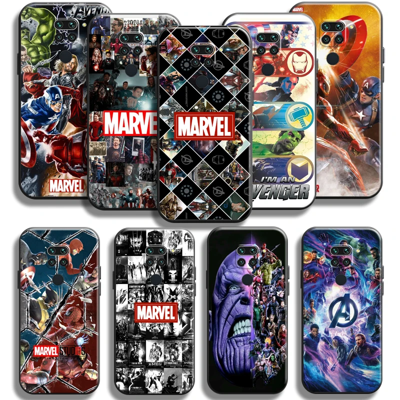 

Marvel Avengers Phone Case For Xiaomi Redmi Note 9 Pro Redmi Note 9 9T 5G Funda Silicone Cover Carcasa Coque Black