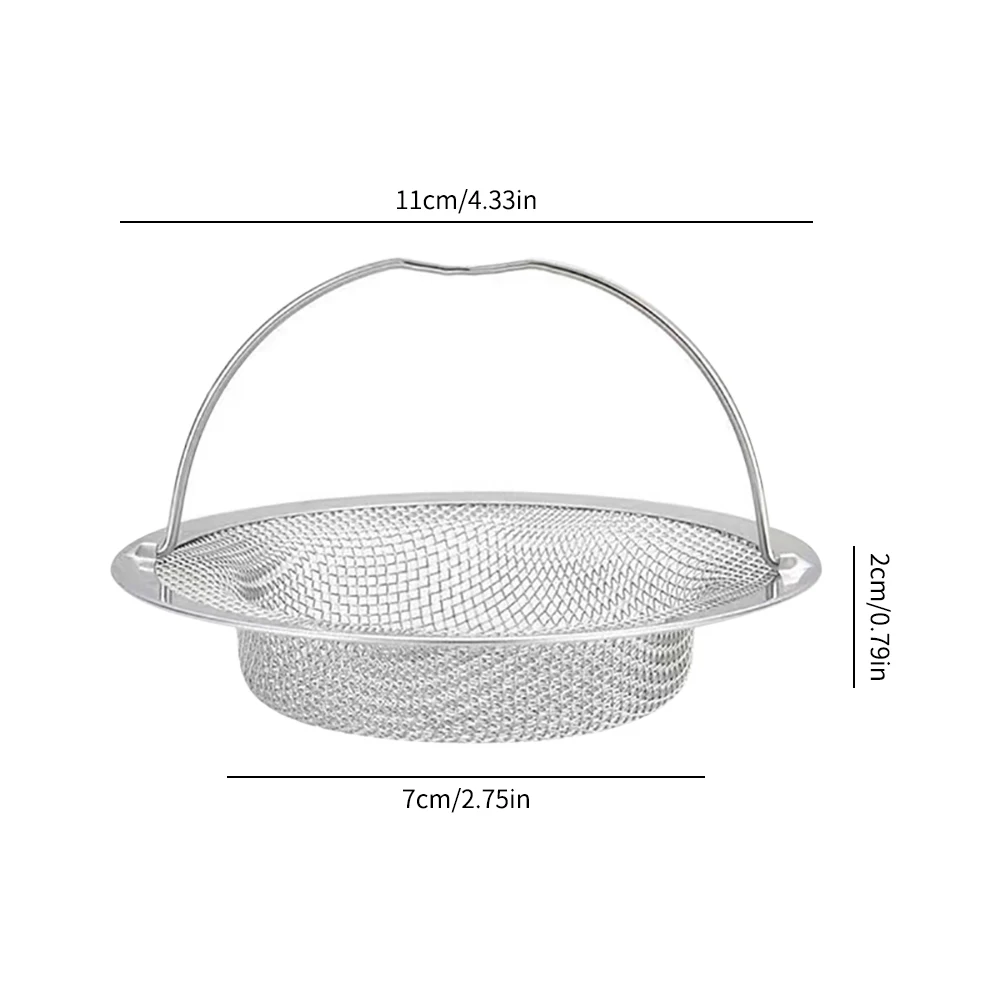 

1 шт., фильтр для кухонной раковины из нержавеющей стали, кухонный фильтр для мусора, остатки еды, фильтр для посудомоечной мойки, ловушка для волос в ванной, сохраняет вашу ванну