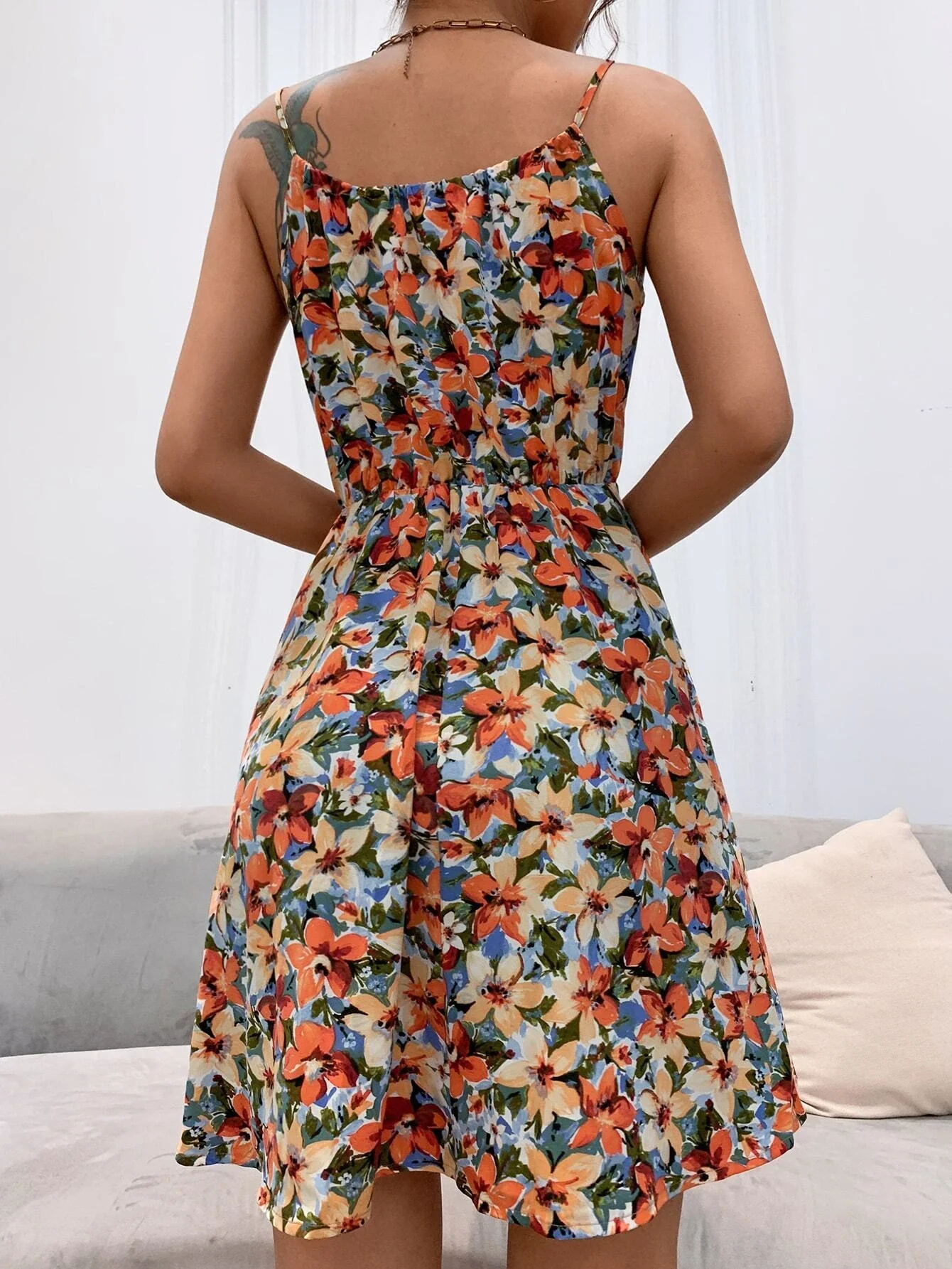 

y2kAllover Floral Cami Dress