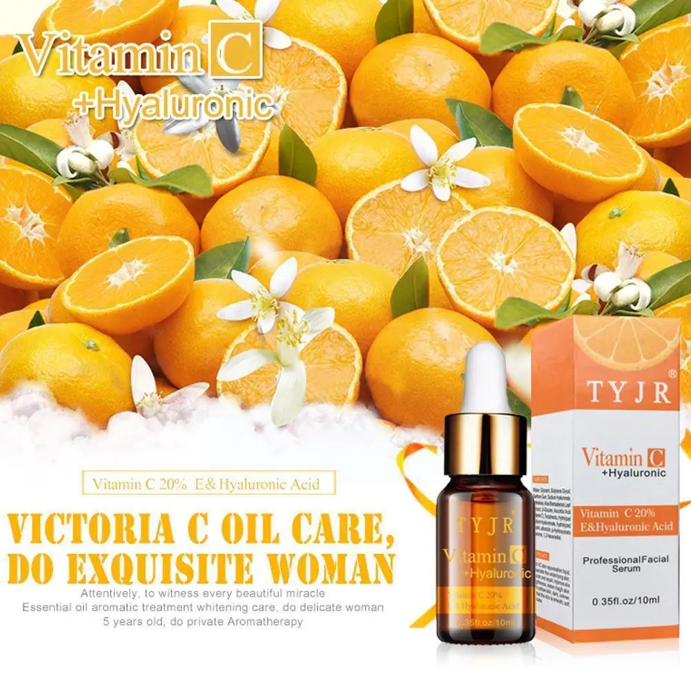 

100% Pure Vitamin C Serum Moisturizing Essence Liquid Lines Serum Wrinkles Freckle Face Face Care Dark Skin Fine Spots Remo V7n5