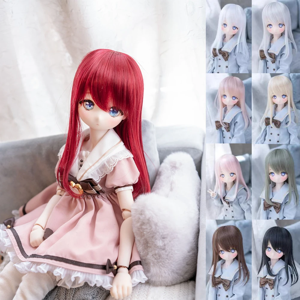D03-P312 детская игрушка ручной работы 1/3 1/4 1/6 кукла BJD/SD парик розовый белый черный
